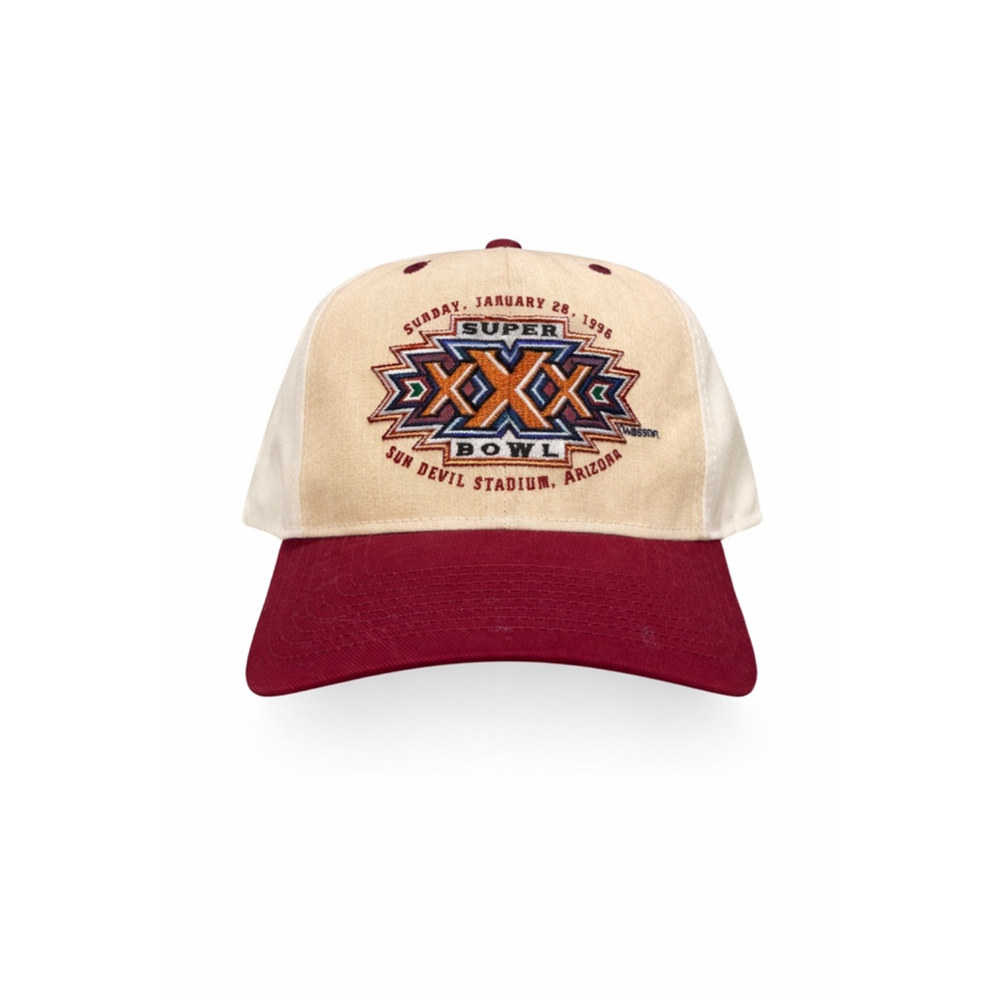 Vintage Super Bowl XXX 1996 Snapback Hat Eastport NFL Cowboys The Mirage SnapBac